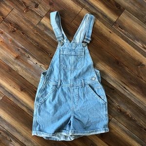 Topshop Moto Short Overalls